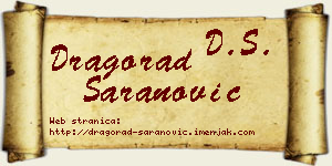 Dragorad Šaranović vizit kartica